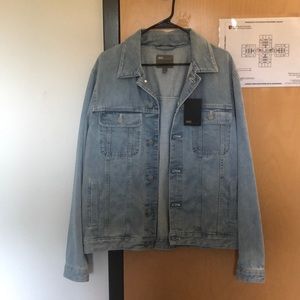 ASOS DESIGN regular fit denim jacket light wash